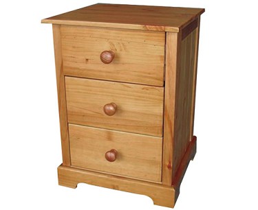 Baltic 3 Drawer Bedside Cabinet