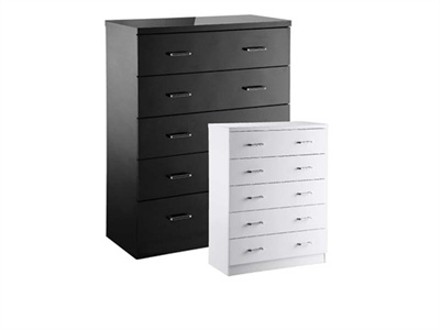 Novello 5 Drawer Chest Small Single (2