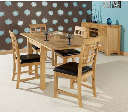 Hudson Oak Extending Dining Set