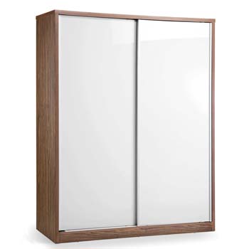 Madilena High Gloss 2 Door Sliding Wardrobe