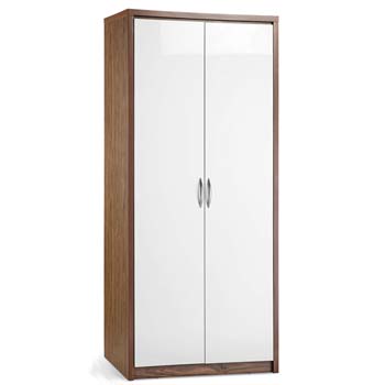 Madilena High Gloss 2 Door Wardrobe