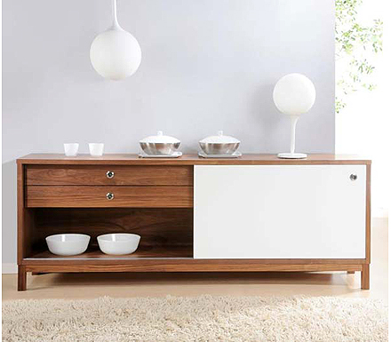 LPD Limited Strata Solid Walnut 2 Door Sideboard