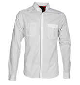 Odriery Pewter Fine Pinstripe Shirt