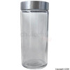 9` Glass Storage Jar With Chrome Cap