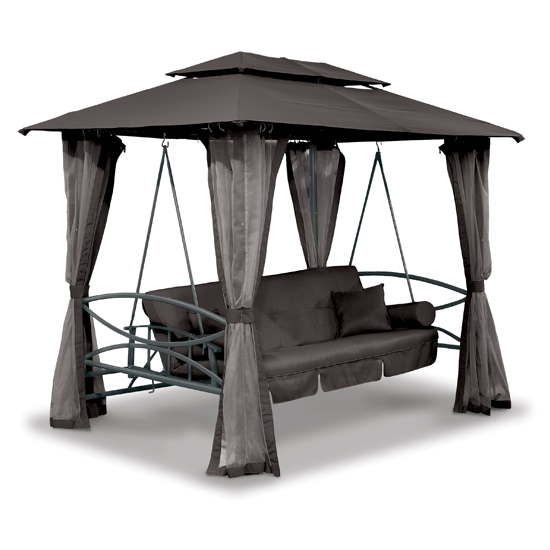 Luxor Swing Gazebo - Black