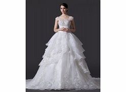 Noble Organza Satin Wedding Dresses