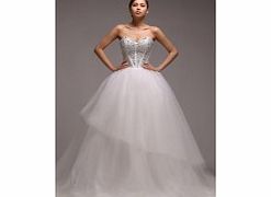 Noble Strapless Sweetheart Satin Tulle