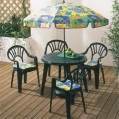 11-piece circular patio set