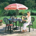 LXDirect 11-piece oval patio set