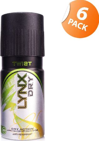 Lynx, 2102[^]0105501 Dry Twist Anti-Perspirant Spray - 6 Pack