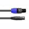 Speakon to Male XLR PA lead 5m