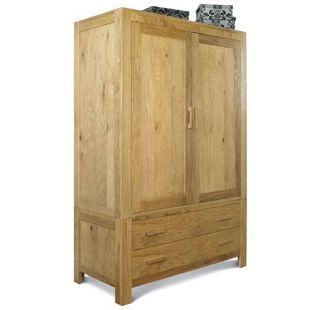 Oak Large Double Wardrobe