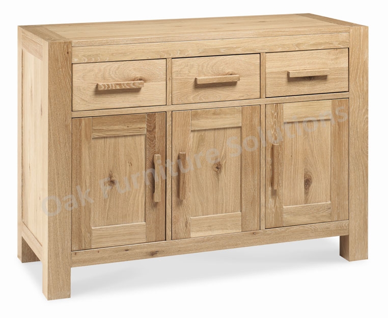 Lyon Washed Oak Narrow Sideboard