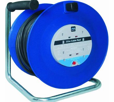 Heavy-Duty Cable Reel 30 Metre 4 Socket 30m 13a Thermal Cutout