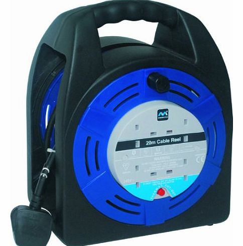 Masterplug Hand Bag Cassette Reel Blue 20m 13a 4skt