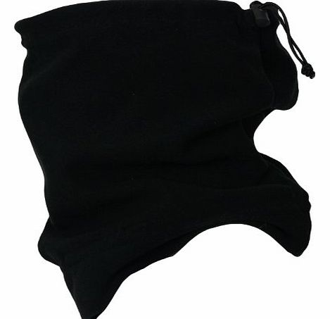 Fleece Snood / Scarf Neck Warmer Black Keep Warm!