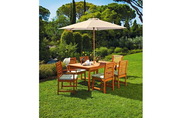 6 Seater Dressed Patio Furniture Set