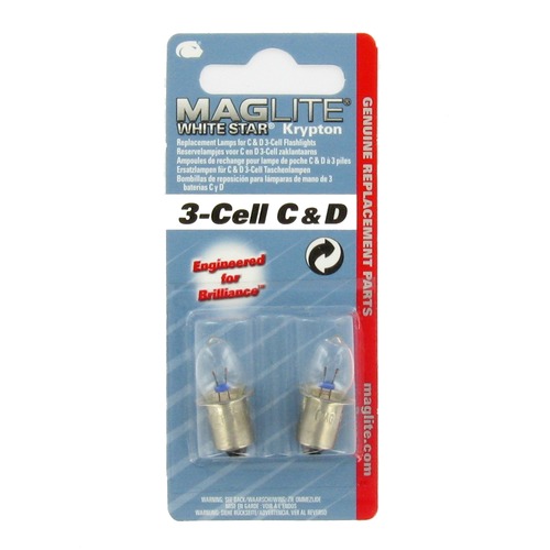 Maglite 3 White Star Bulbs