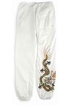 Dragon embroidered snopants