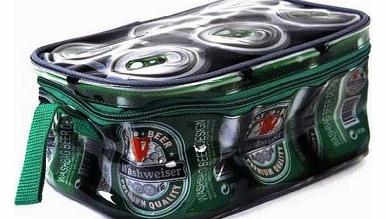 6 Pack Beer ``Washweiser`` design Washbag