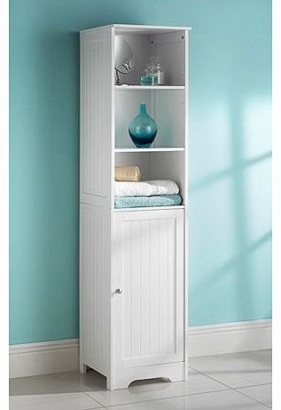 White Bathroom Tall Boy cabinet