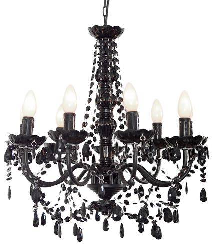 Maison Blue BLACK CHANDELIER 9 Light - STUNNING