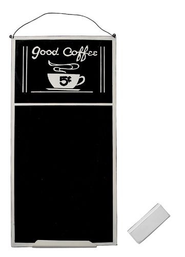 Good Coffee Metal Chalk Board