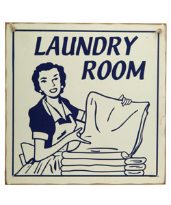 LAUNDRY ROOM - Retro Wall Sign