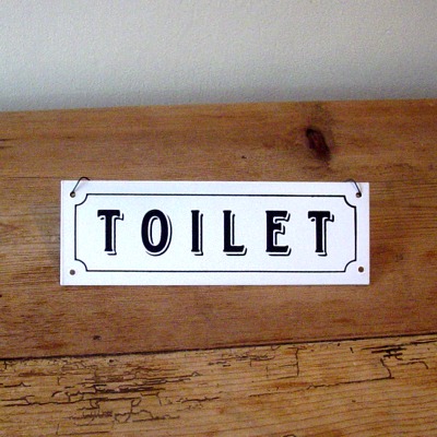 TOILET Sign