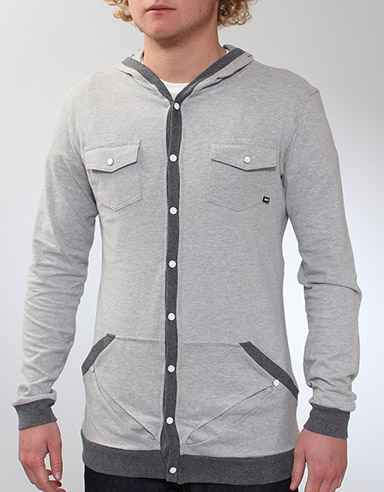 Hooded Jersey Hoody - Grey