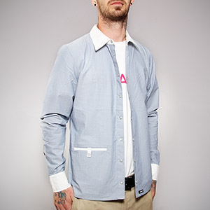 Office Shirt - Blue/White