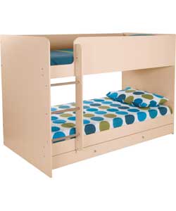 Malibu Beech Bunk Bed with Dilly Mattress