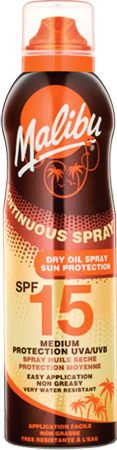 Malibu, 2102[^]0082933 Continuous Dry Oil Spray SPF15