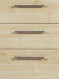 3 Drawer Bedside Chest - Golden Maple