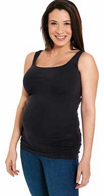 Womens Black Vest Top - One Size