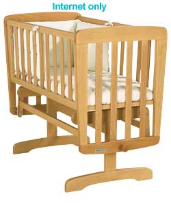 Crystal Gliding Crib - Natural