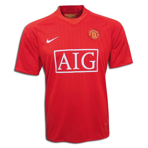 Nike 07-08 Man Utd home - Kids