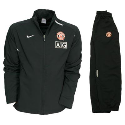 Nike 07-08 Man Utd Woven Tracksuit (Black) - Kids