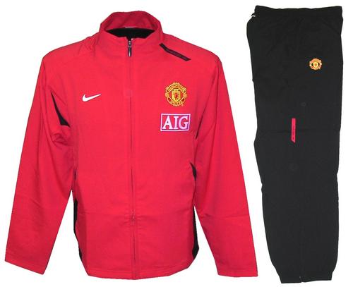 Nike 07-08 Man Utd Woven Tracksuit (Red) - Kids