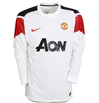 Nike 2010-11 Man Utd Away Nike Long Sleeve Football