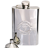 United Chrome Hip Flask.