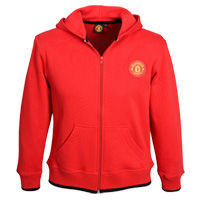 United Core Hooded Zip Thru Top - Red