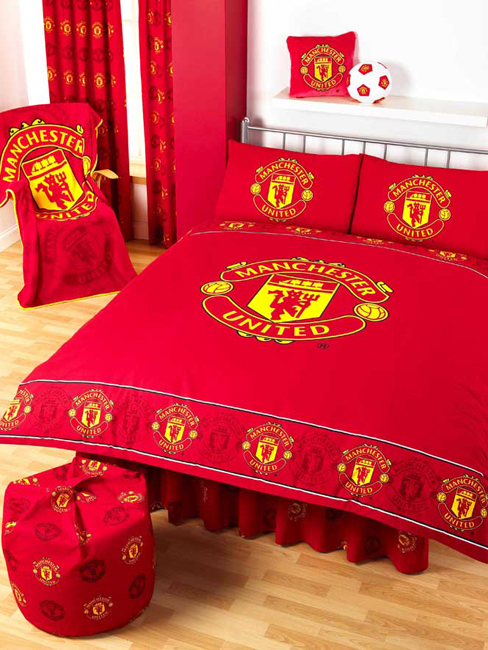 FC Border Crest Football Double Duvet Cover and Pillowcase Bedding