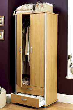 2-DOOR, 2-DRAWER WARDROBE