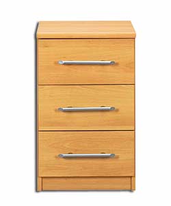 Beech Effect 3 Drawer Narrow Chest