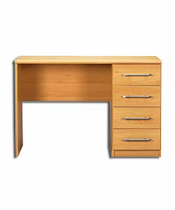 Beech Effect 4 Drawer Dressing Table