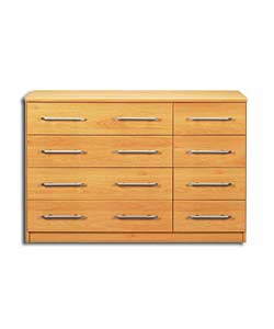 Beech Effect 4 plus 4 Wide Chest