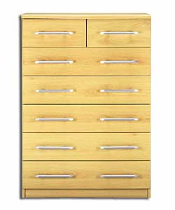 Beech Effect 5 plus 2 Drawer Chest