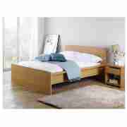 Double Bed Frame, Oak Effect