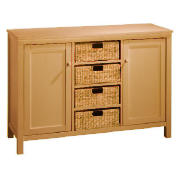 4 Drawer 2 door Sideboard, Natural